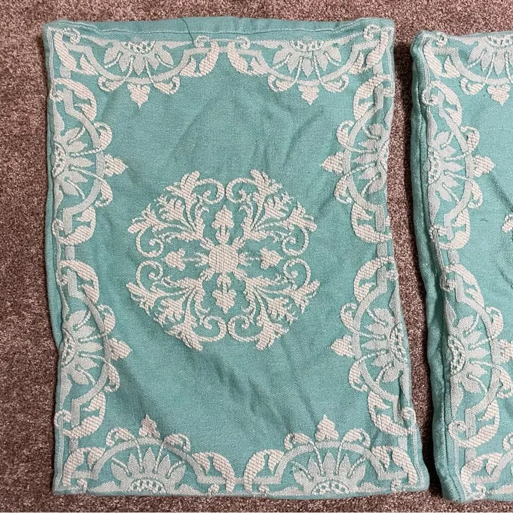Tiffany blue & White Pillow Shams